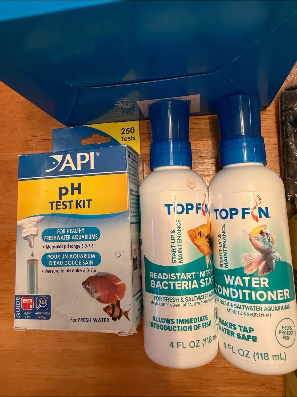 Large bundle of fish aquarium supplies. Pet smart. Top fin.